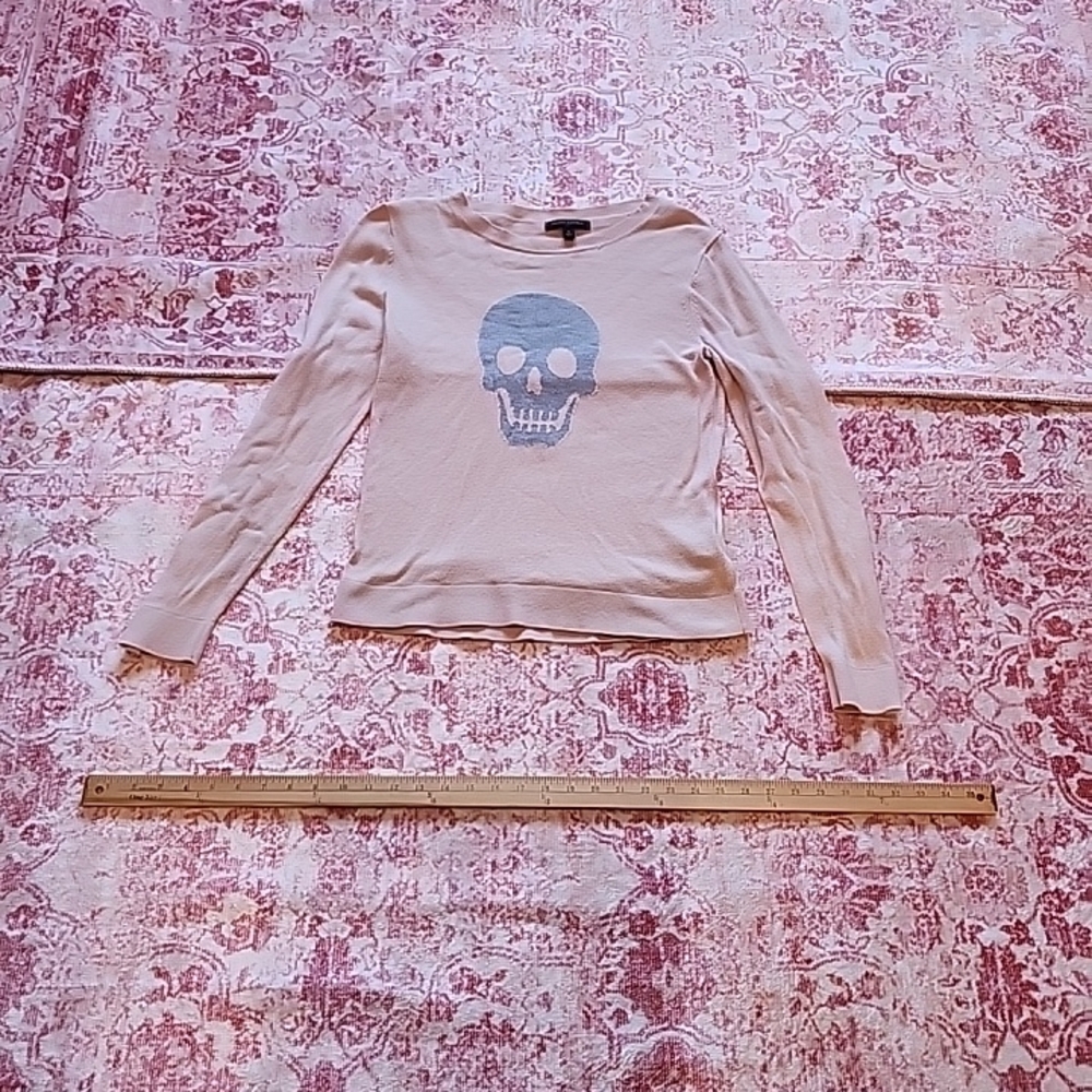 Banana Republic Pink and Red Patterned Sweater